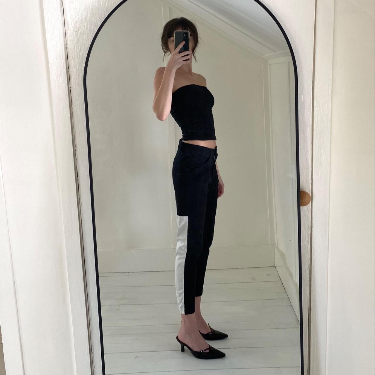 Suboo Salesman Cropped Cigarette Leg Trousers Size 4