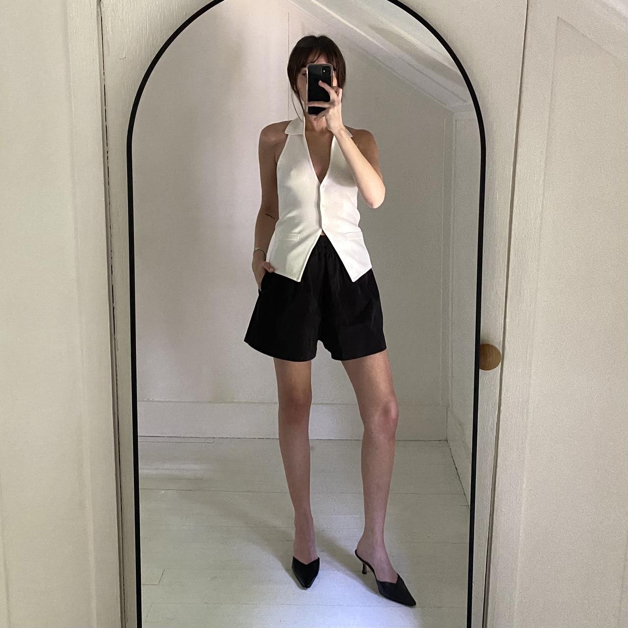 Misha Collection Bruna Halter Top Vest in Ivory Size S