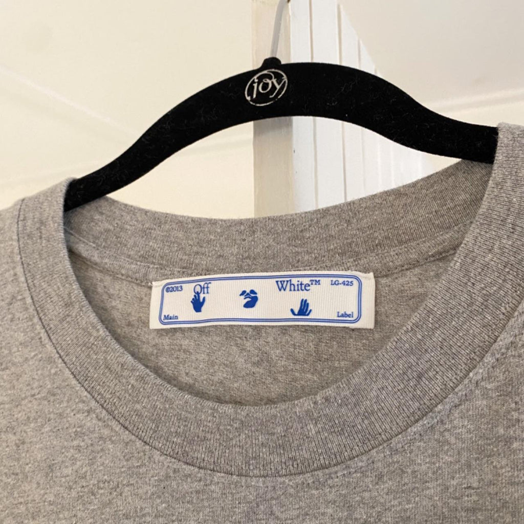 Off-White Degrade Arrow Slim Tee in Grey Size Mens XL