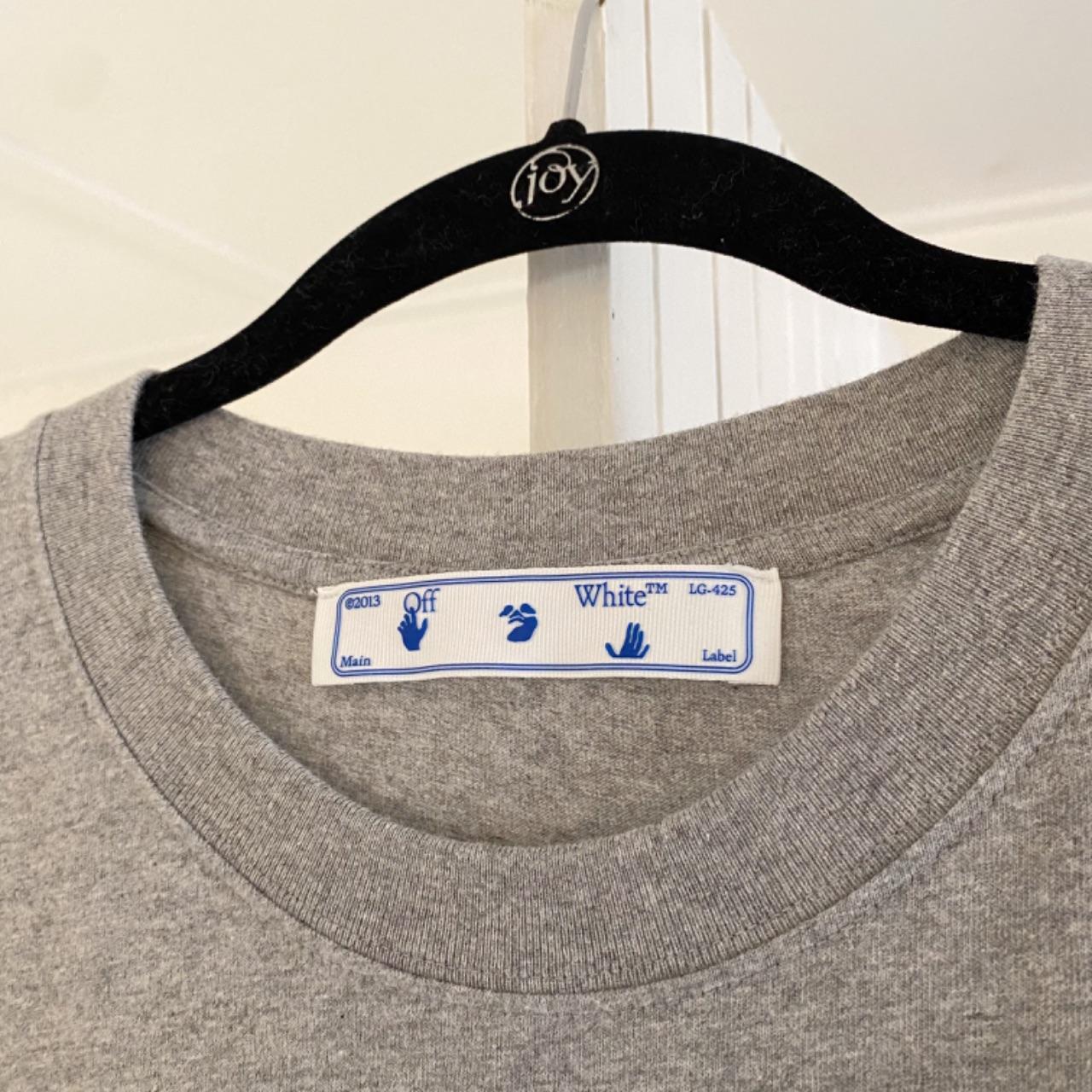 Off-White Degrade Arrow Slim Tee in Grey Size Mens XL