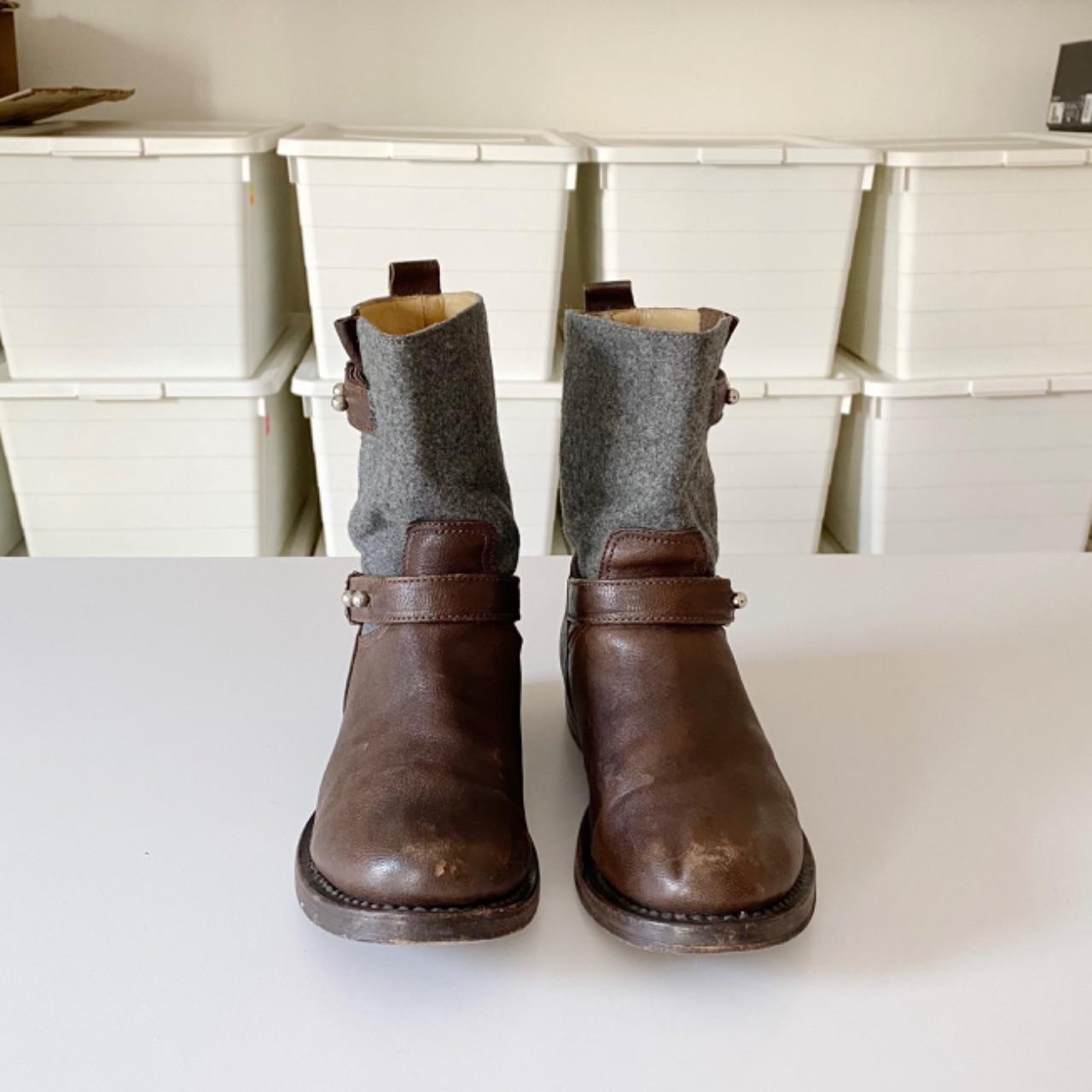Rag & Bone Leather Mid-Calf Moto Biker Boots Size 6