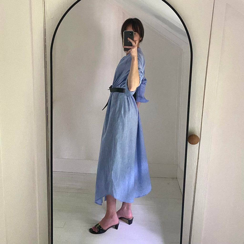 Tuckernuck Lydell Chambray Maxi Shirt Dress NWT Size M
