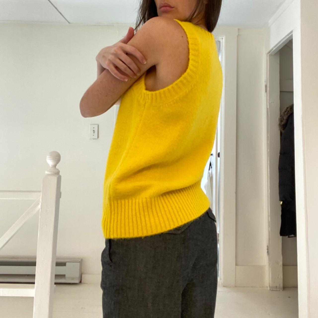 Soeur Namaste Wool Sweater Vest Pullover in Yellow Size 1
