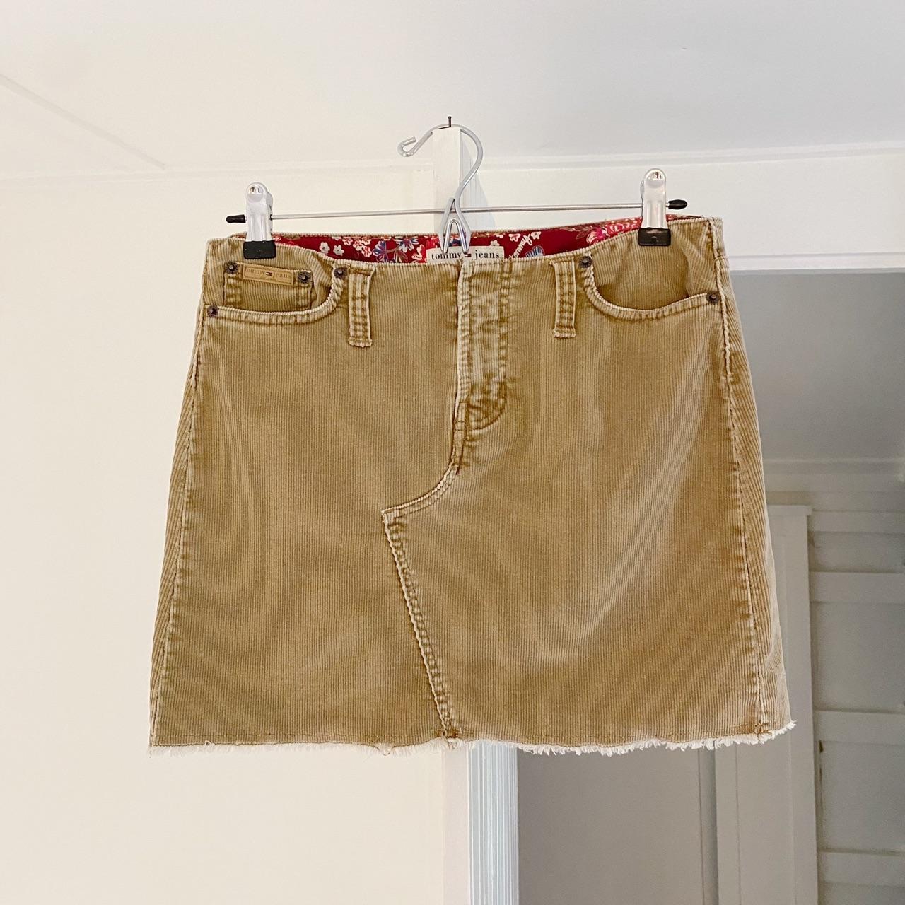 Tommy Jeans Vintage Y2K Corduroy Mini Skirt Size 5