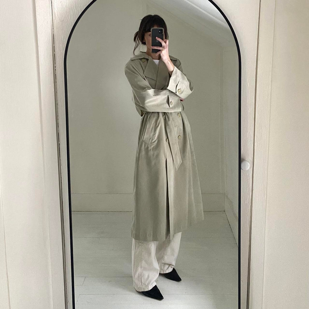 London Fog Vintage 90s Double Breasted Trench Coat Size 4P