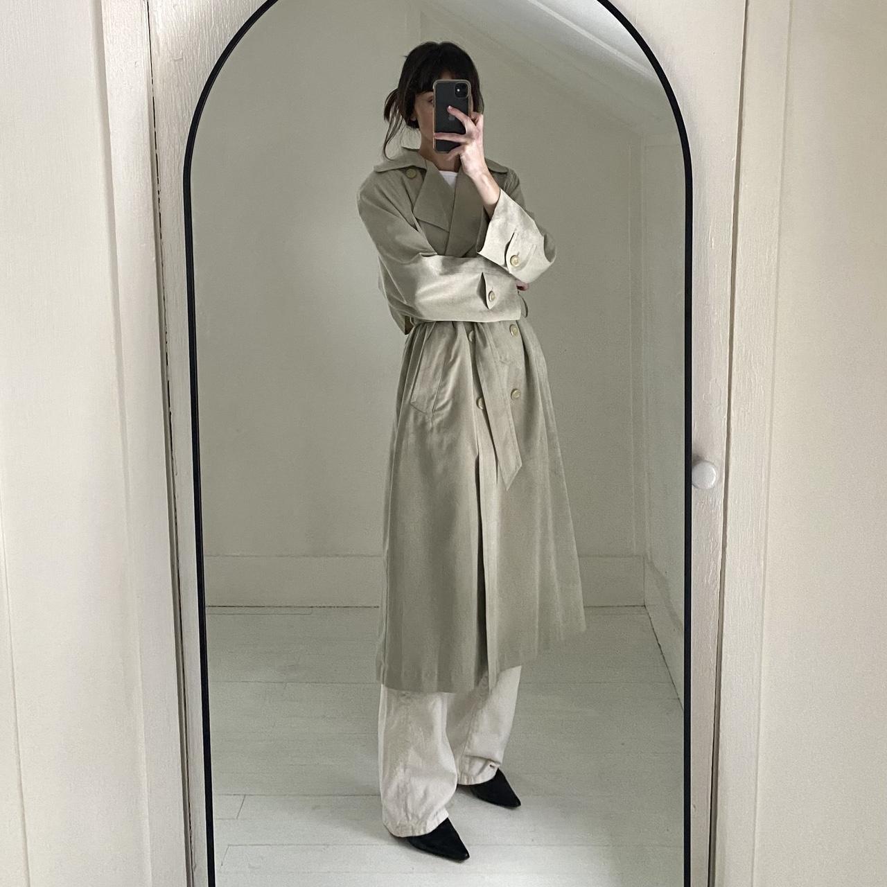 London Fog Vintage 90s Double Breasted Trench Coat Size 4P