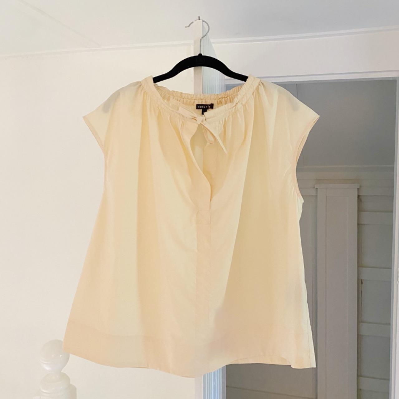 Soeur Tanger Poplin Shirt in Creme Size FR 38