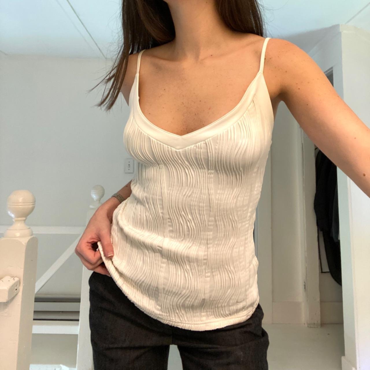 Rayure Paris Vintage Y2K Pleated Tank Top Size 5