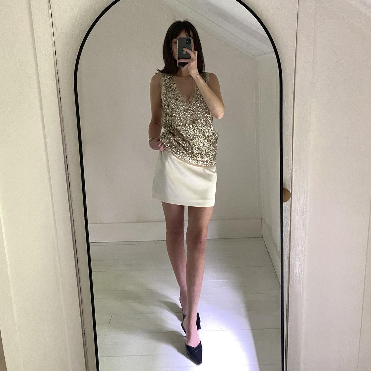 J. Crew Y2K Merino Wool Sequin Top NWT Size M