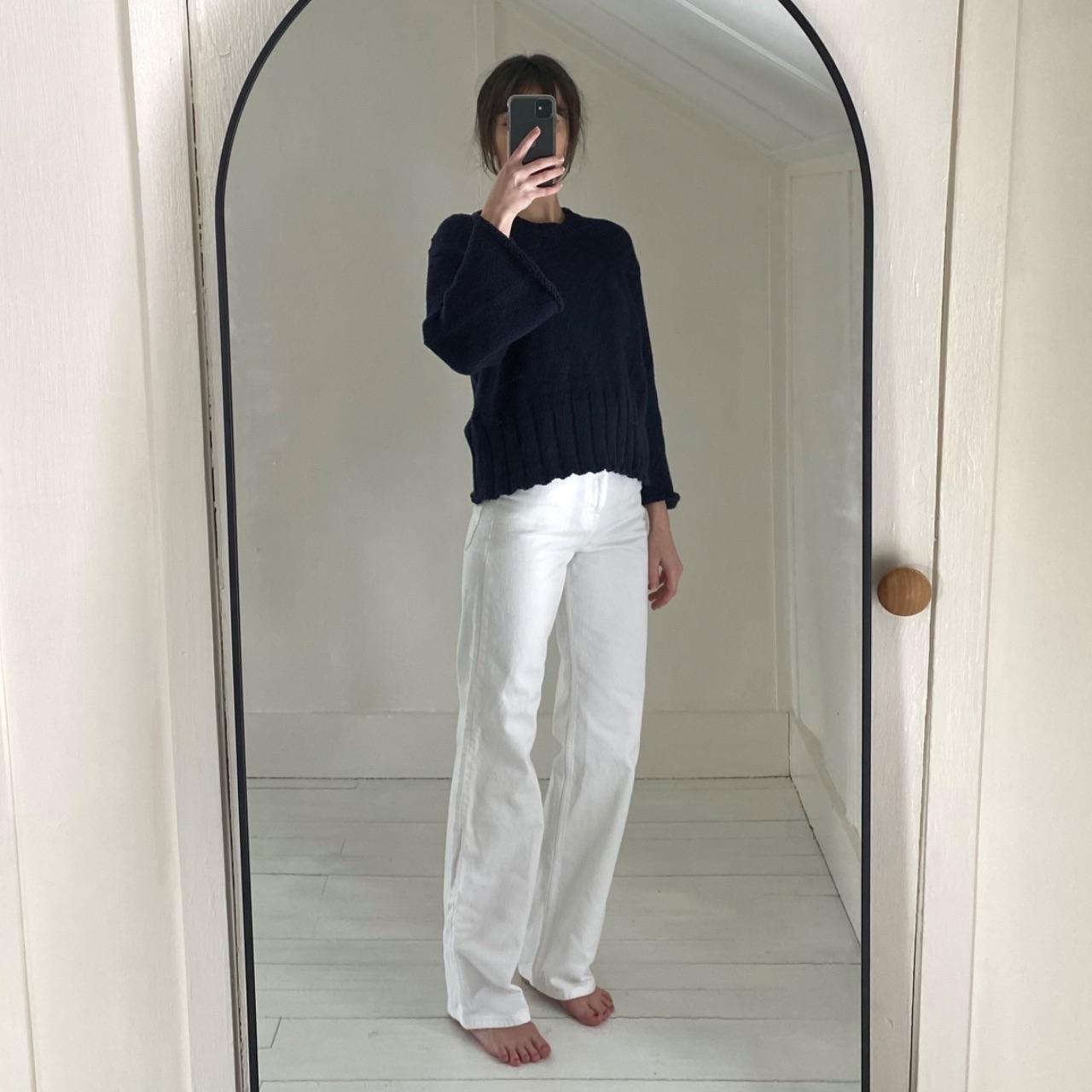 MJ. Watson Chunky Cotton Wide Sleeve Pullover Sweater Size S