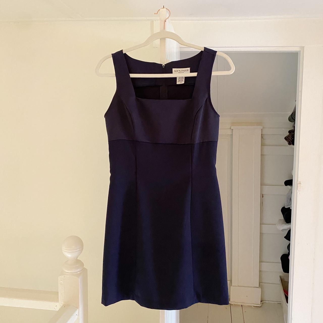 Alyn Paige Vintage 90s Satin Mini Sheath Dress Size 7/8