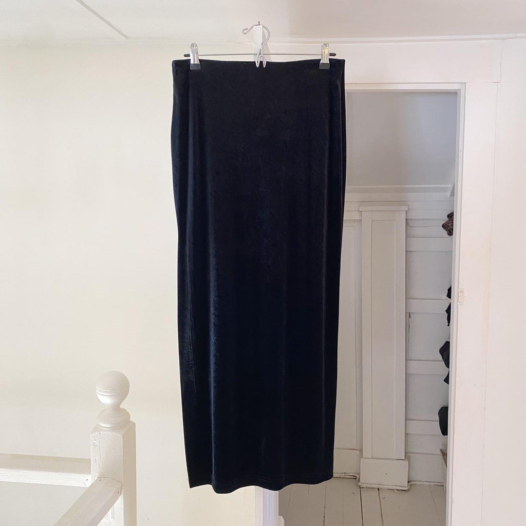 ASAP Saks Fifth Avenue Vintage 80s Velvet Maxi Skirt Size L
