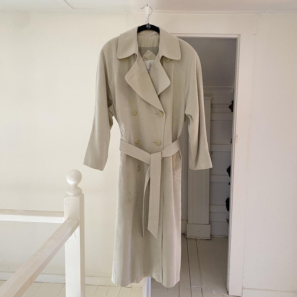 London Fog Vintage 90s Double Breasted Trench Coat Size 4P