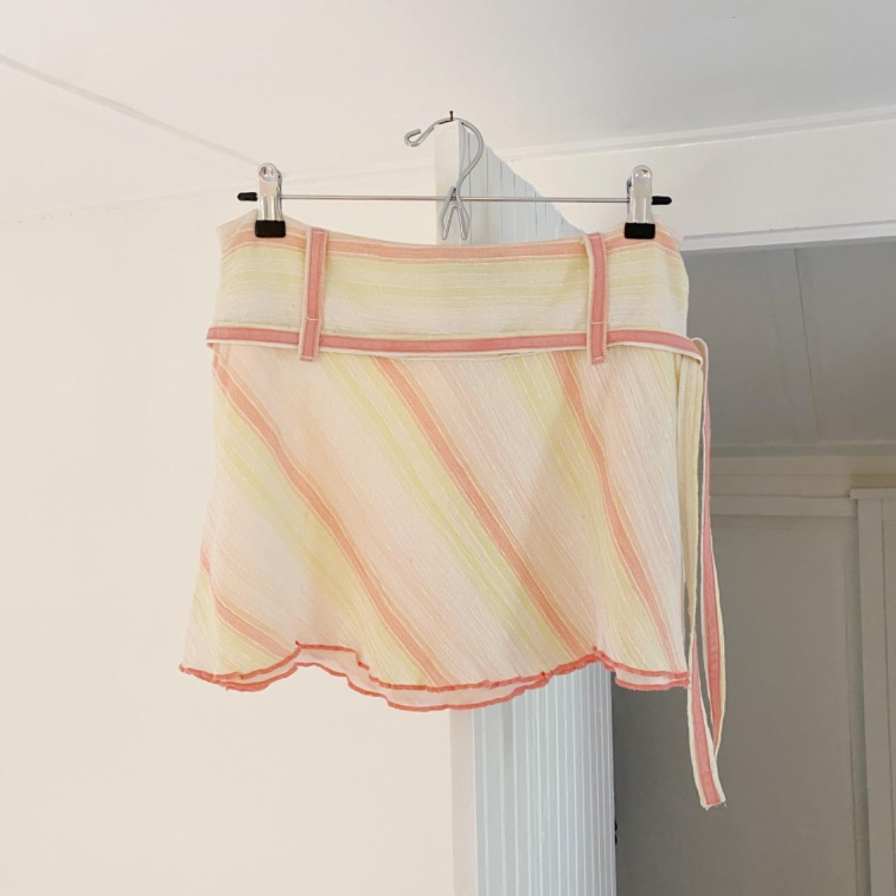 RipCurl Vintage Y2K Sunseeker Mini Skirt in Peach NWT Size 7