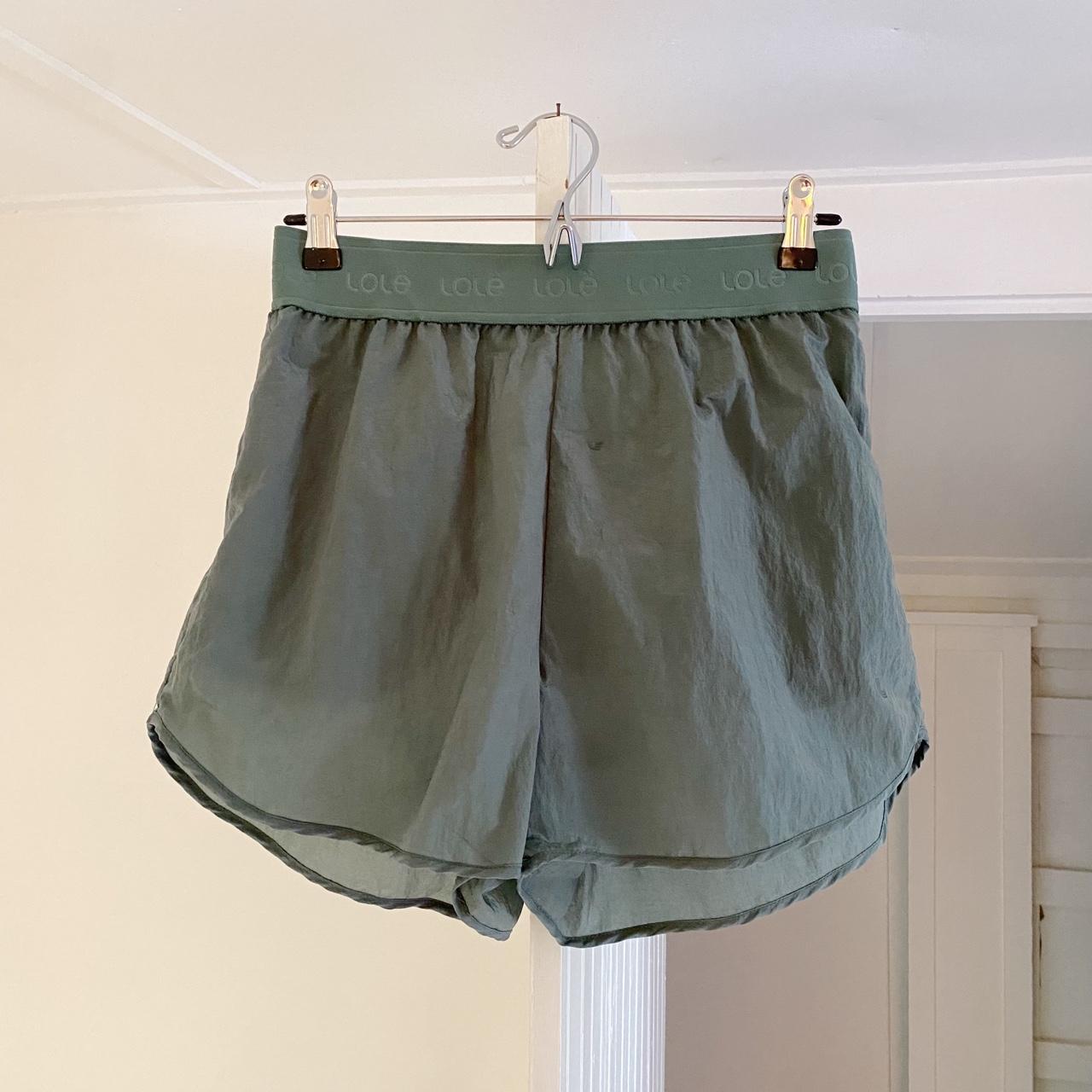 Lolë Pace Power Nylon Anorak Shorts in Marlin Blue NWT Size S