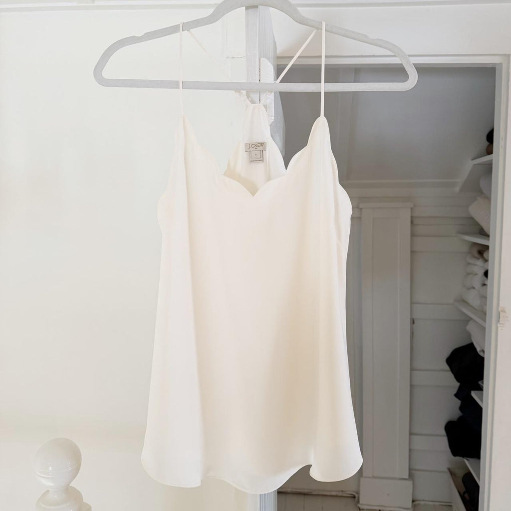 J. Crew Scalloped Cami Top Size 0