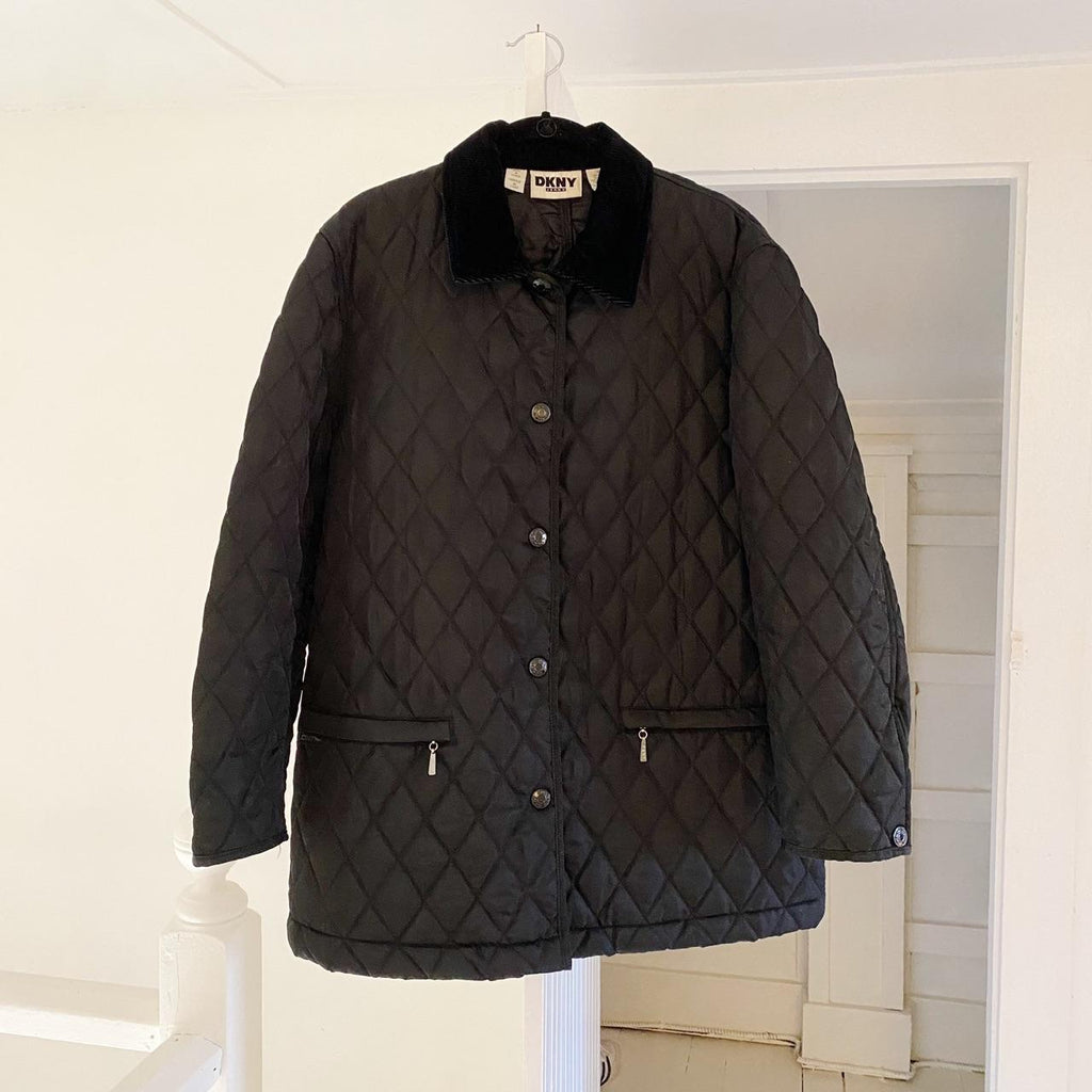 DKNY Jeans Vintage Y2K Quilted Barn Jacket Size P