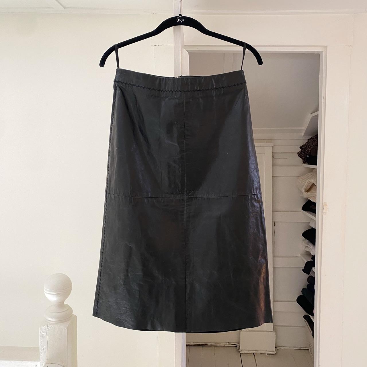 Gap Vintage ‘00 Leather Midi Skirt Size 1