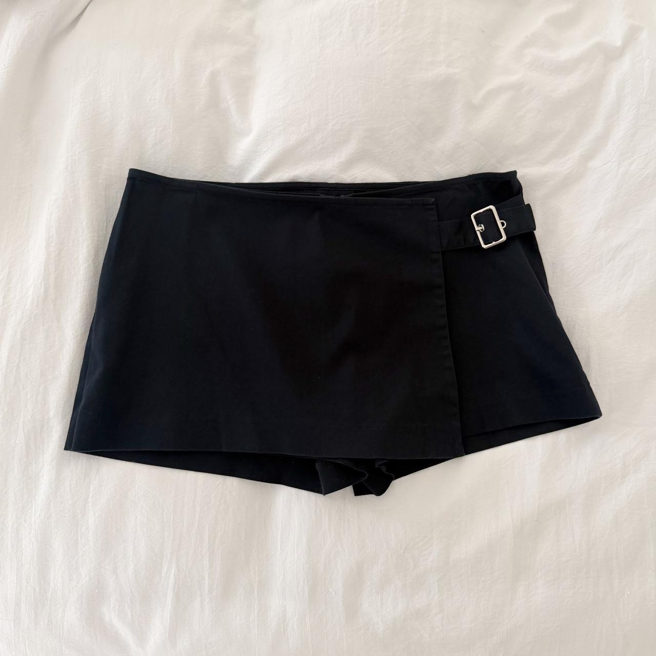 Express Vintage Y2K Buckle Mini Wrap Skort Size 7/8