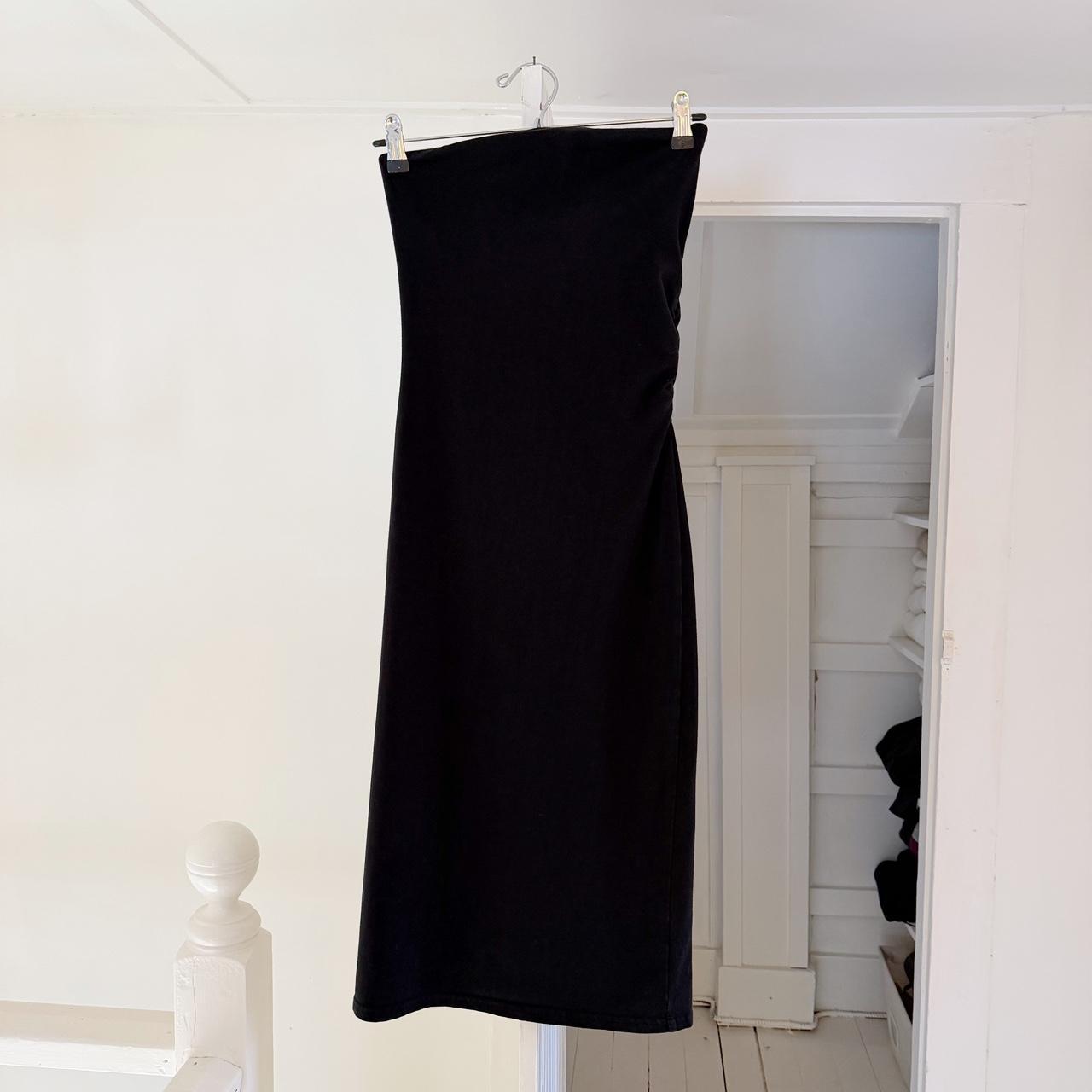 Moda International Vintage Y2K Strapless Bodycon Midi Dress Size XS