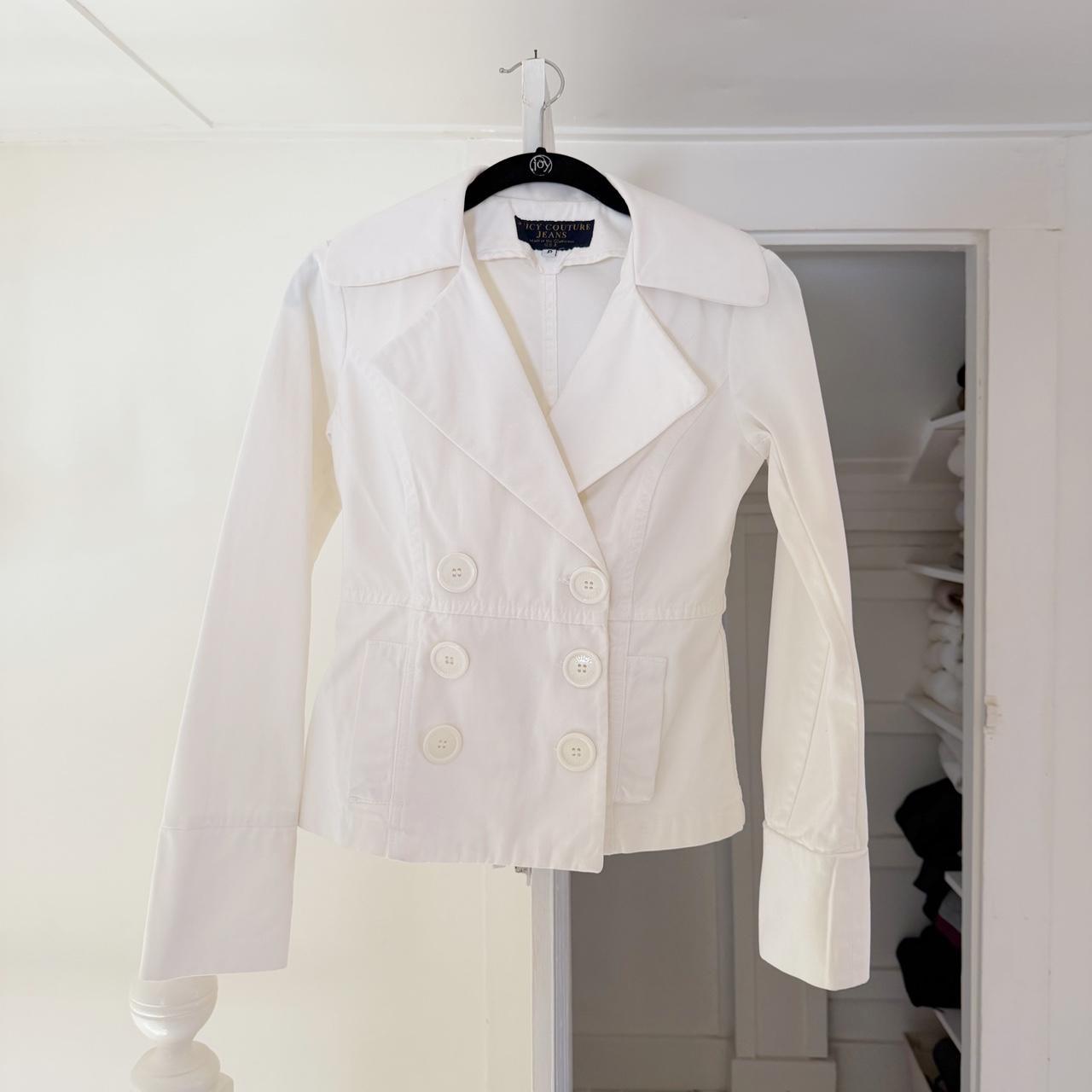 Juicy Couture Jeans Vintage Y2K Double Breasted Jacket Size P