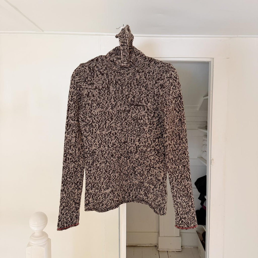 Gap Vintage Y2K Lambs Wool Marled Knit Turtleneck Sweater Size S