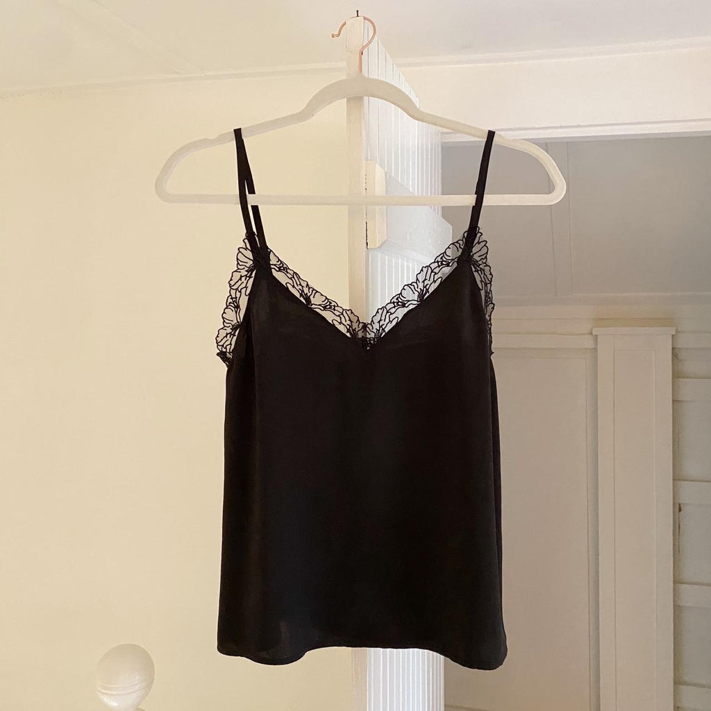 La Petite Étoile Paris Lace Trim Satin Camisole Size 1
