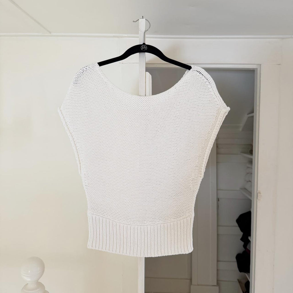 Moth / Anthropologie Cropped Riverwalk Pullover Sweater Size S