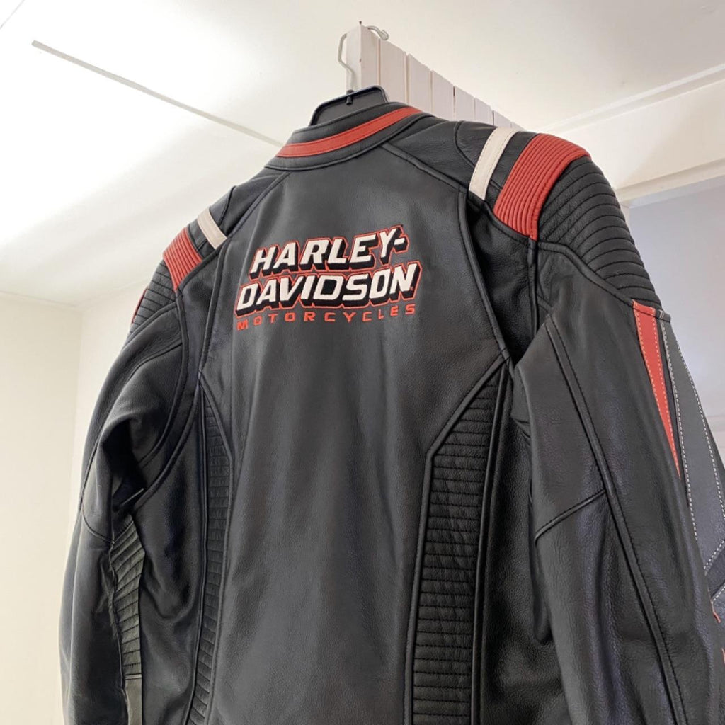 Harley Davidson Boxford Leather Motorcycle Jacket Size M