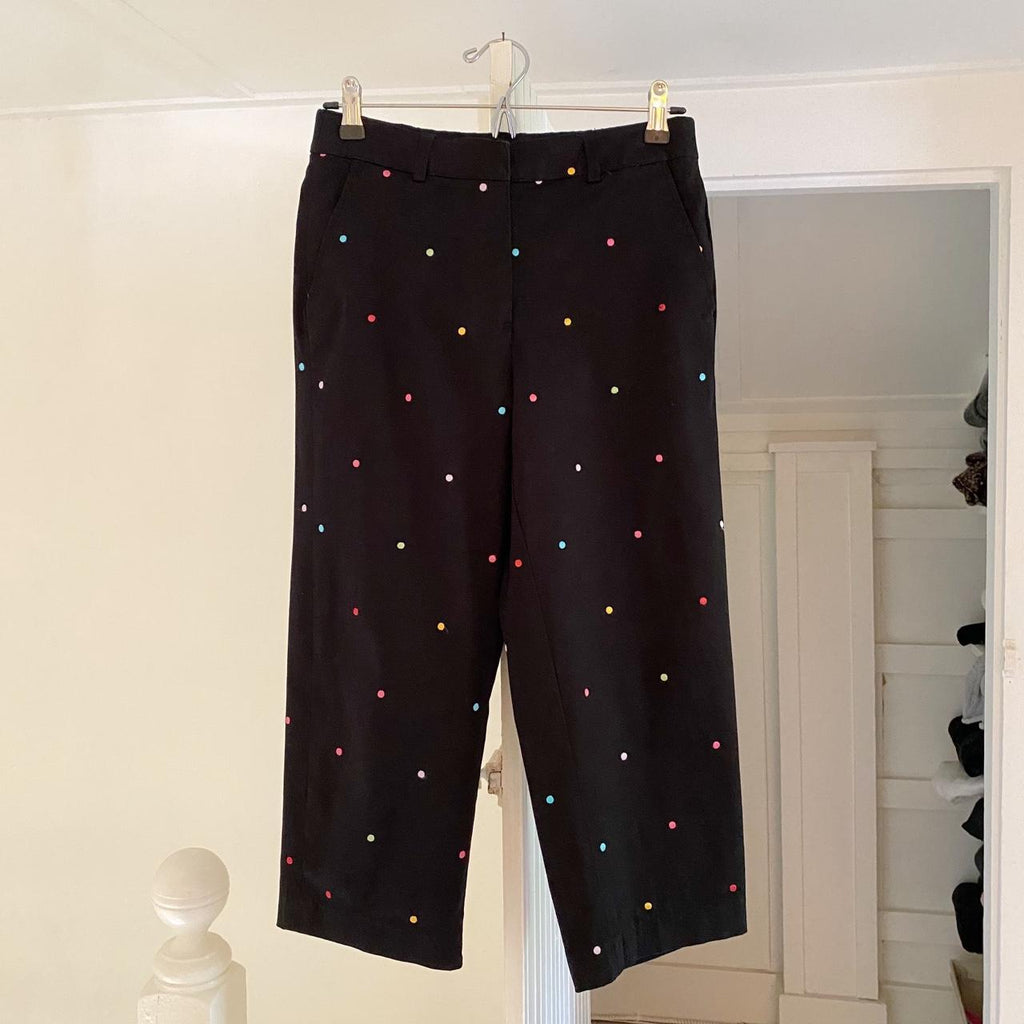 Briggs New York Rainbow Polka Dot Capri Pants Size 4P