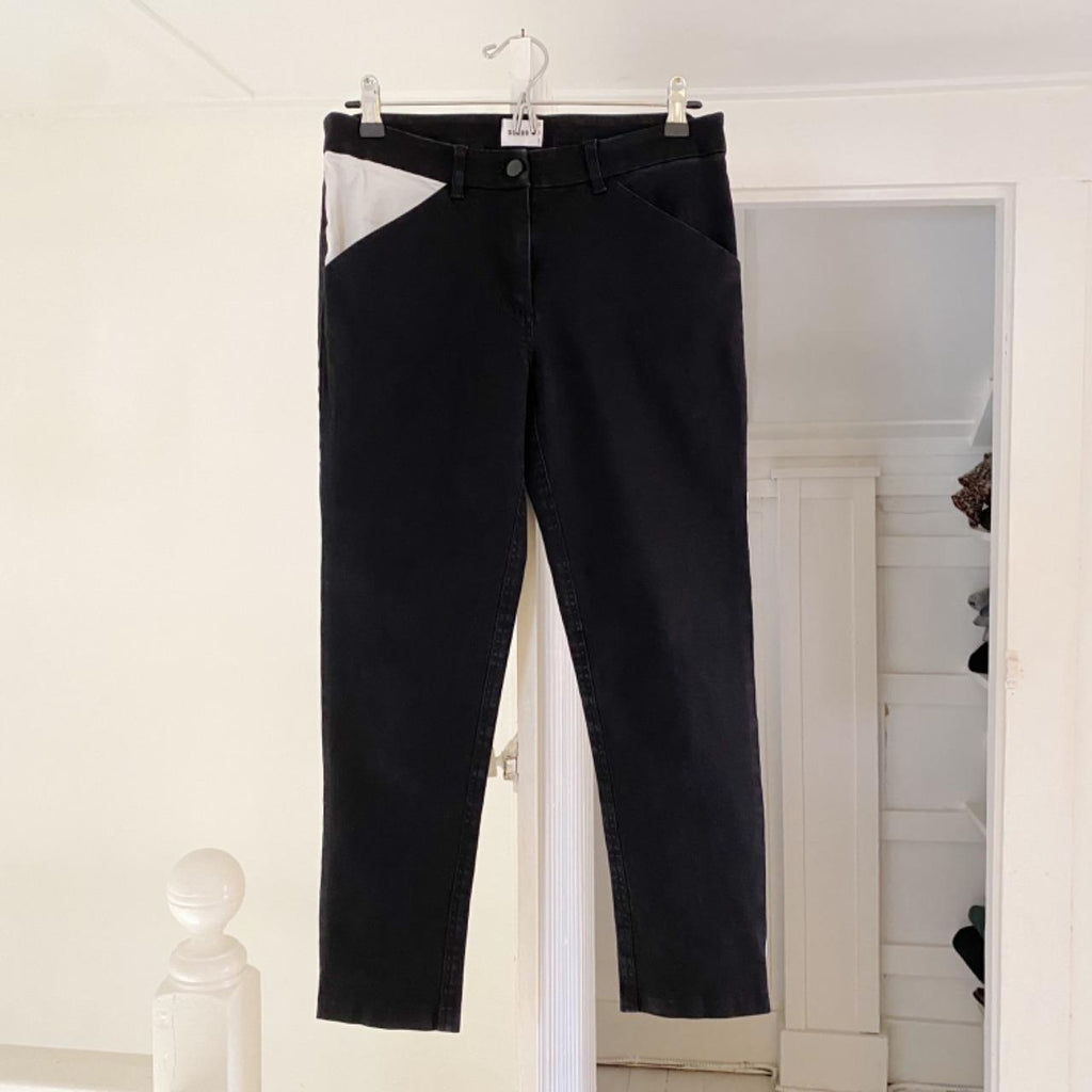 Suboo Salesman Cropped Cigarette Leg Trousers Size 4
