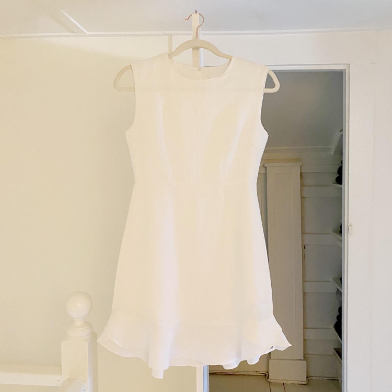 Jude Linen Ruffle Hem Mini Dress Size 1 NWT