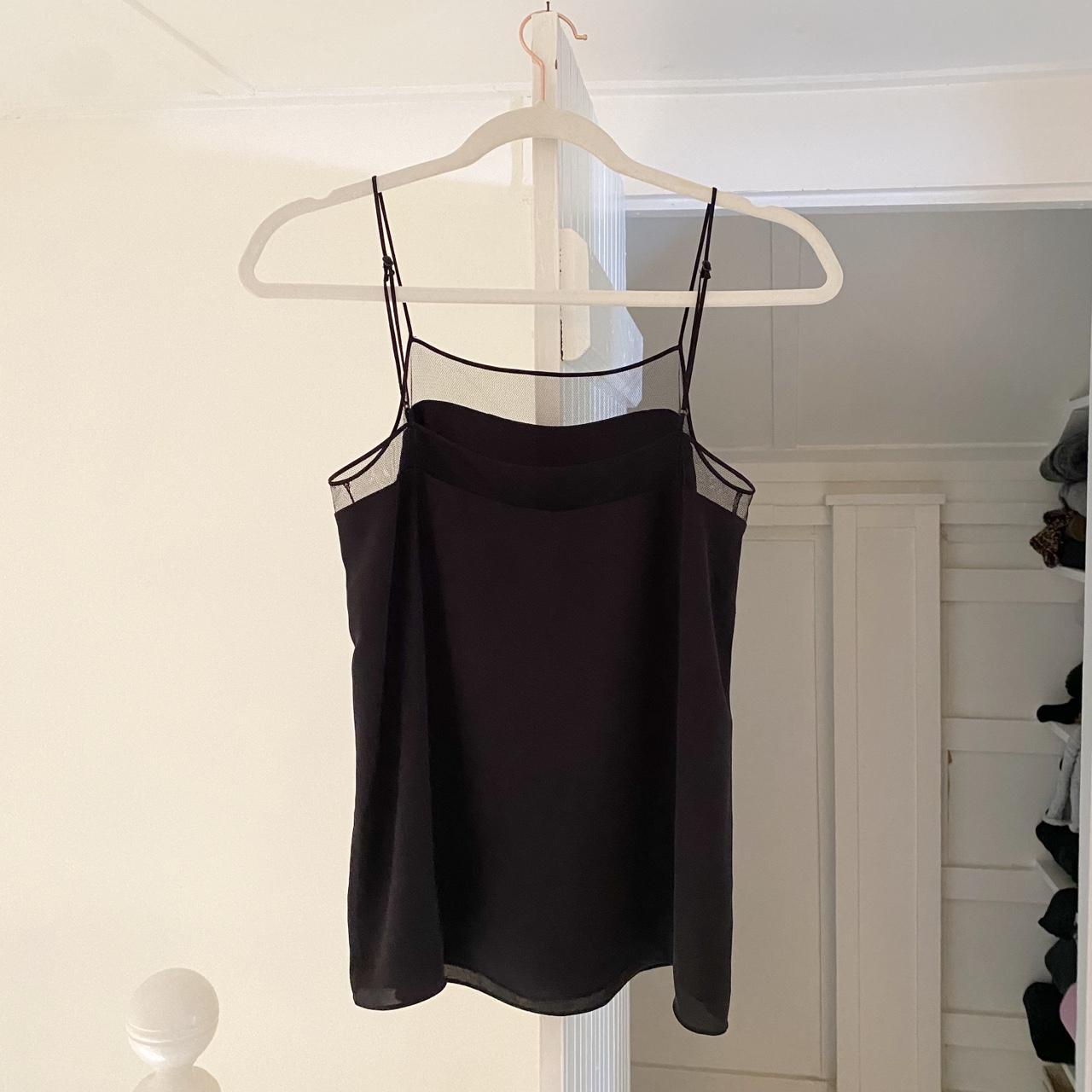 Babaton / Aritzia Sheer Mesh Trim Camisole Top Size XS