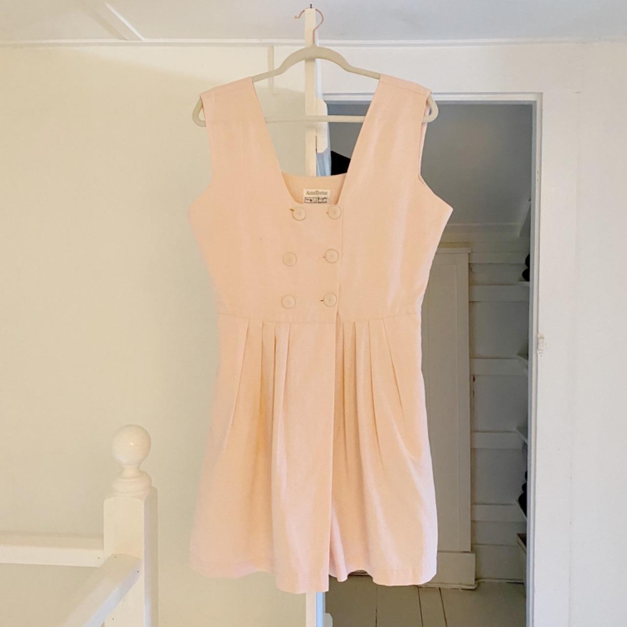Ann Taylor / Biya Rated R Vintage 80s Button Front Pleated Romper