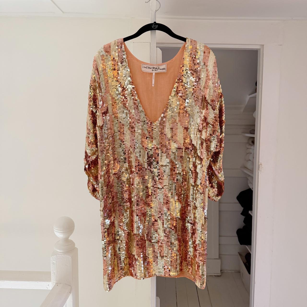 Jen’s Pirate Booty Boombox Sequin Mini Dress in Checkered Sunset Size XS/S