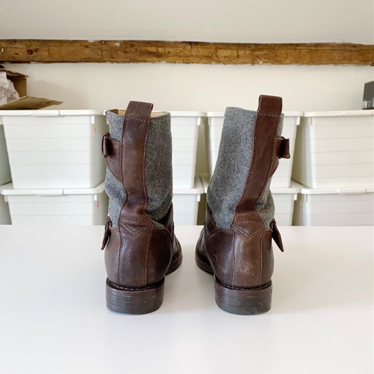 Rag & Bone Leather Mid-Calf Moto Biker Boots Size 6
