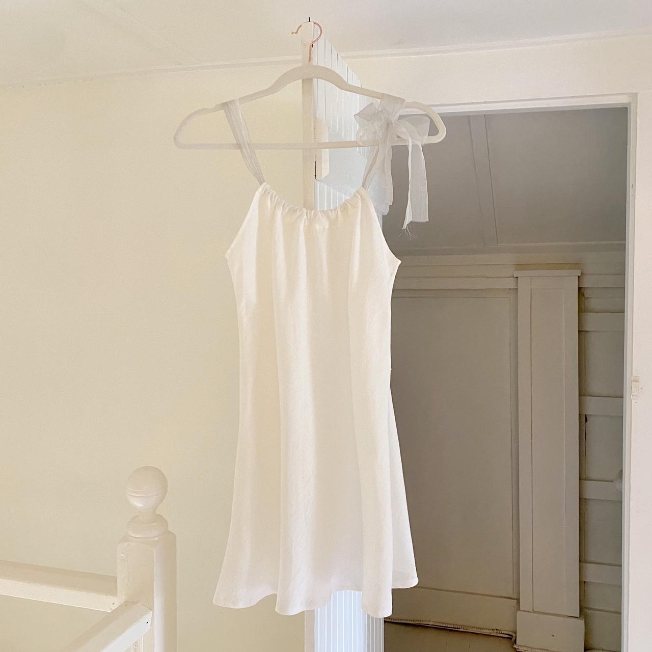 Divertimento Organza Strap Linen Tunic Top Size 1