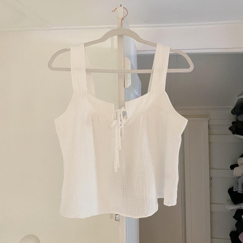 Rails Enya Square Neck Top in White NWT Size M