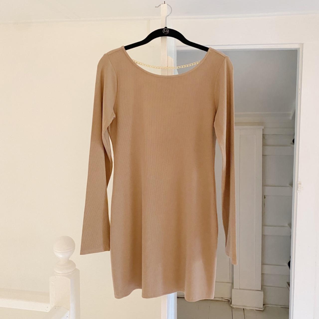 Lovers + Friends Chloe Backless Mini Dress in Cocoa Brown NWOT Size S