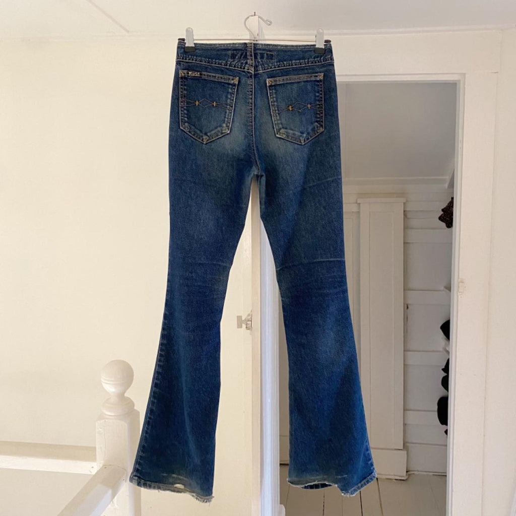 Mudd Jeans Vintage Y2K Lace Up Boot Cut Jeans Size 3