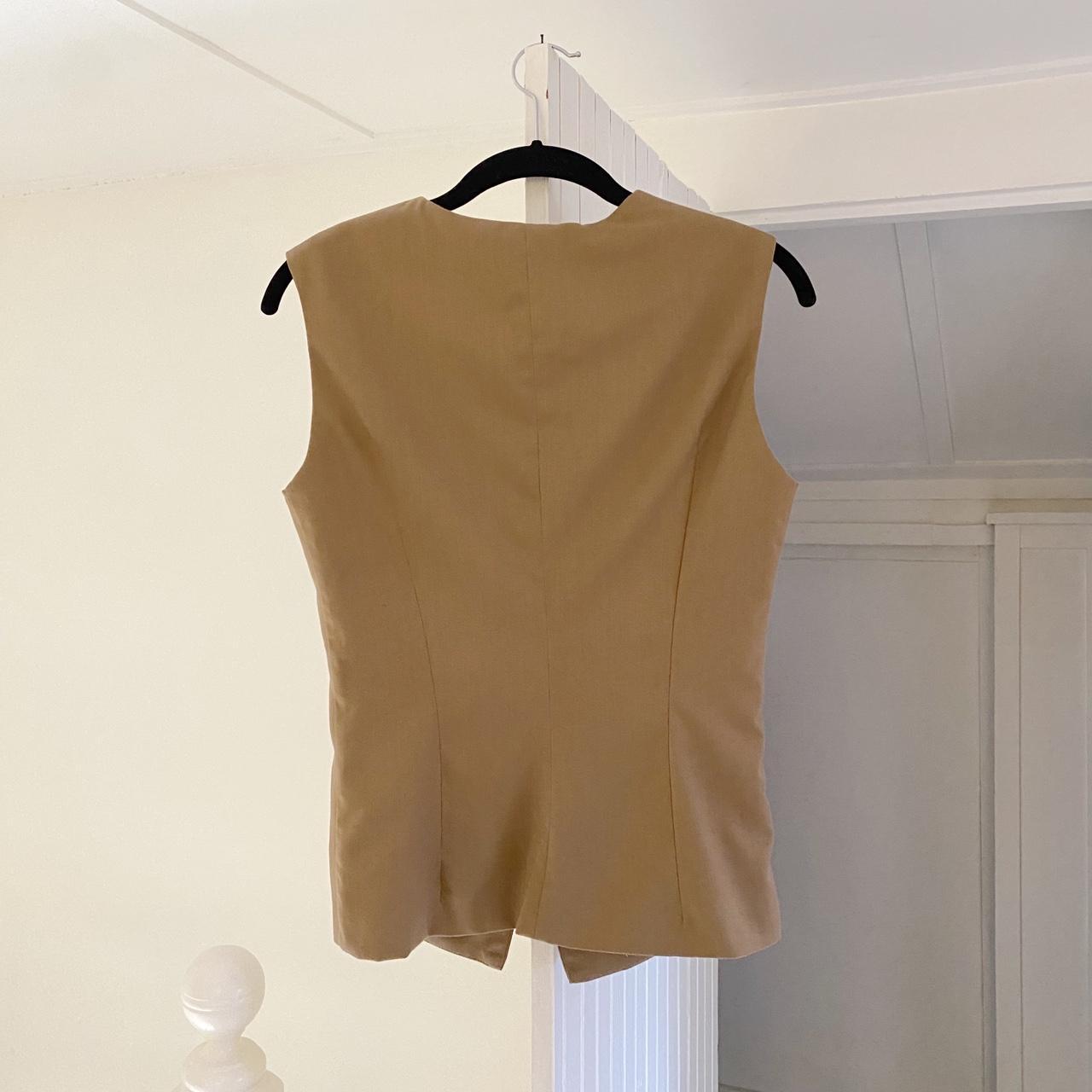 Sloan The Sculpted Vest in Tan Size 1