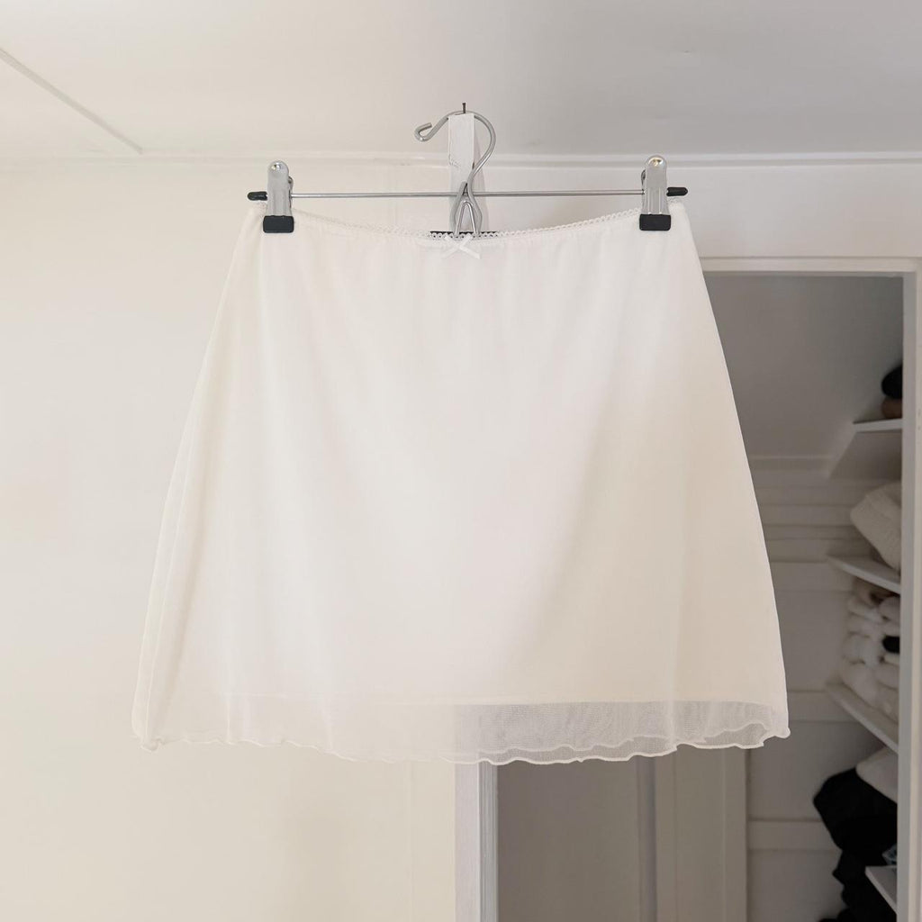 Brandy Melville Ciara Mesh Overlay Mini Skirt OS