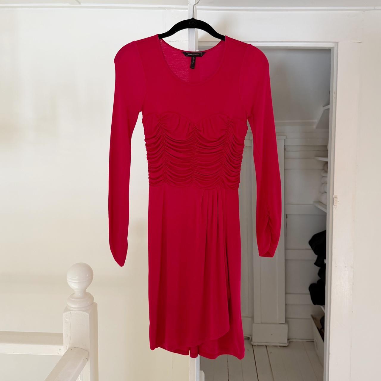 BCBGMaxAzria Ruched Bustier Mini Wrap Dress Size XXS