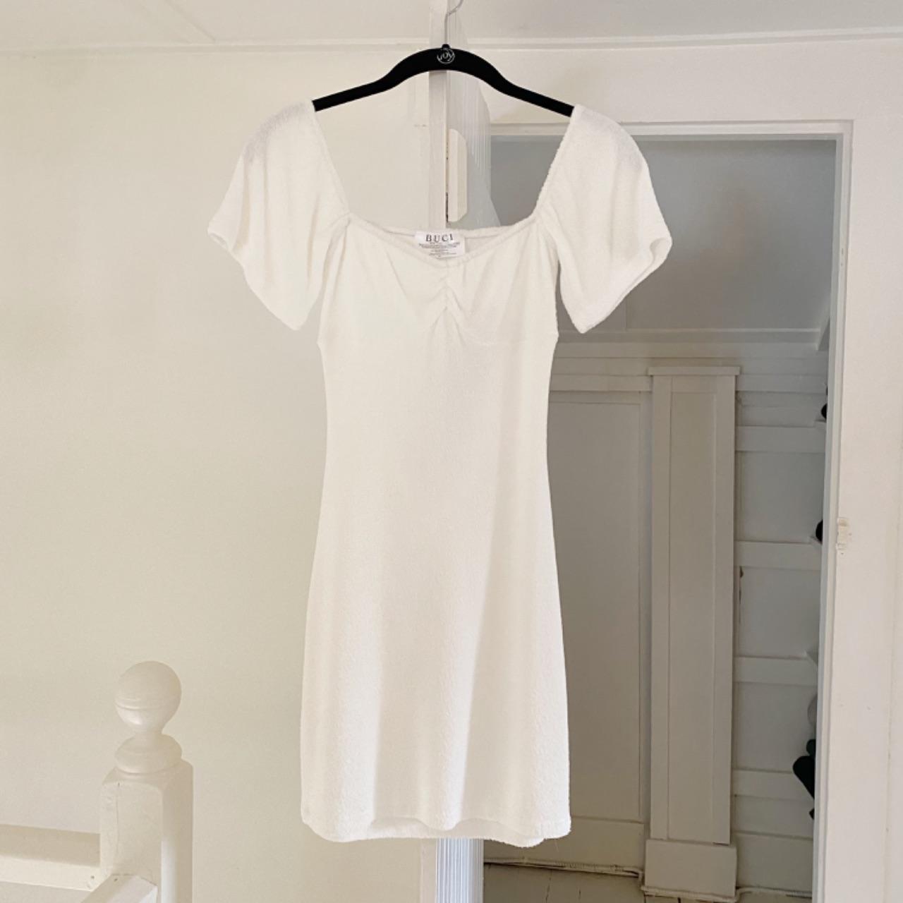 Buci NYC Orchard Terrycloth Mini Dress White Size XS