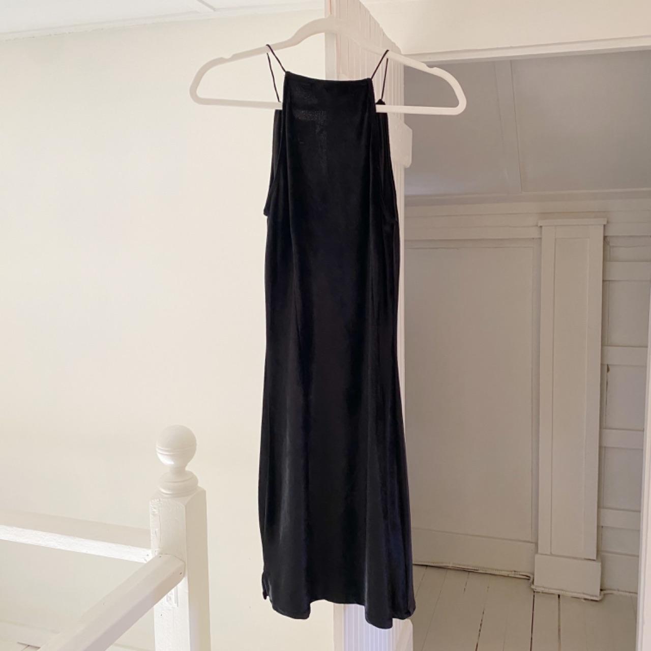 Express World Brand Vintage 90s Velvet Halter Neck Mini Dress Size 5/6