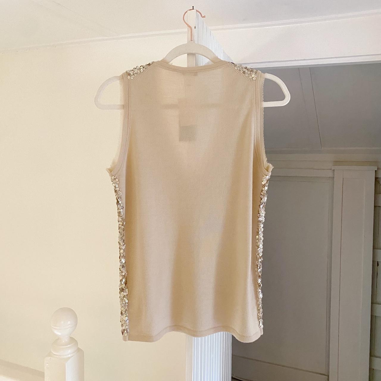 J. Crew Y2K Merino Wool Sequin Top NWT Size M