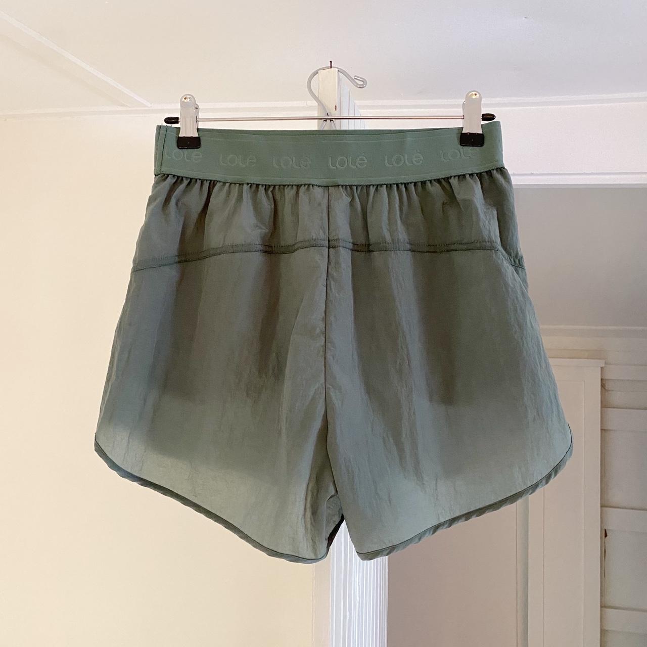 Lolë Pace Power Nylon Anorak Shorts in Marlin Blue NWT Size S