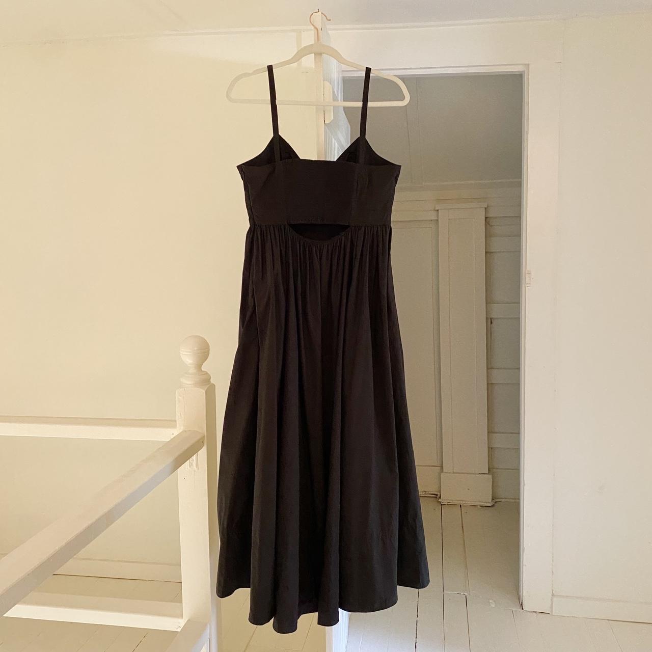 Banana Republic Isa Cotton Poplin Midi Dress in BR Black Size 8