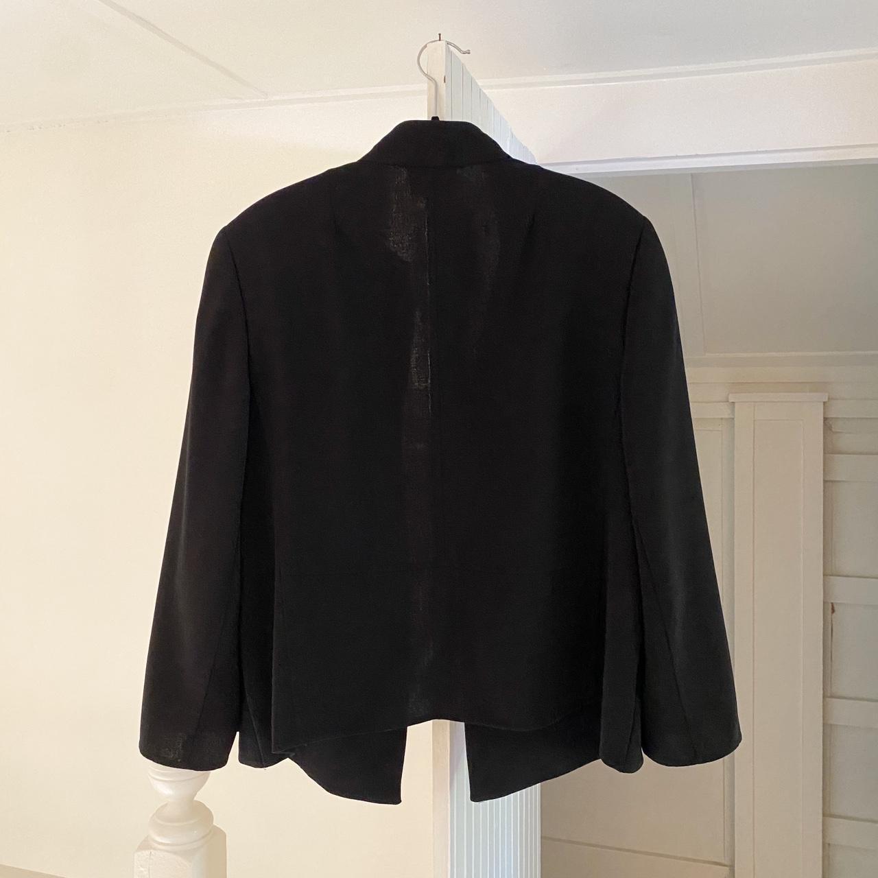 Akris Vintage Y2K Wool Open Front Blazer Size 14