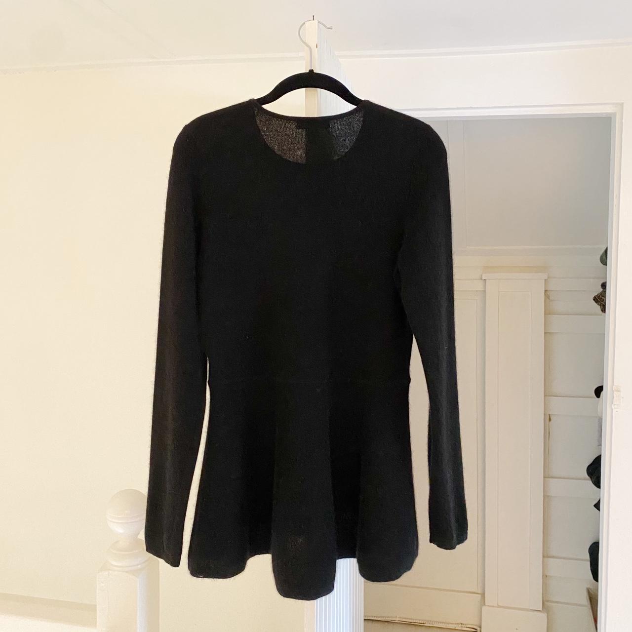 Saks Fifth Avenue Cashmere Peplum Tunic Sweater Size M